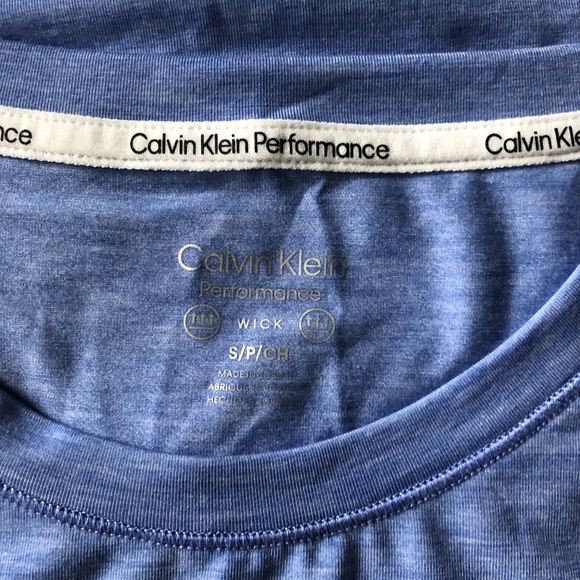 NWT Calvin Klein Performance Dropped Armhole Athletic Tank Top Hyacinth Sz S - Picture 8 of 10